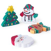 SET GOMME CON DISEGNI NATALIZI
